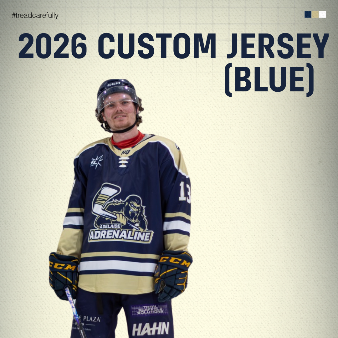 Adelaide Adrenaline 2026 Custom Home/Blue Jersey